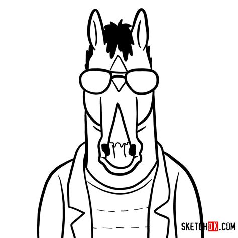 bojack horseman black and white